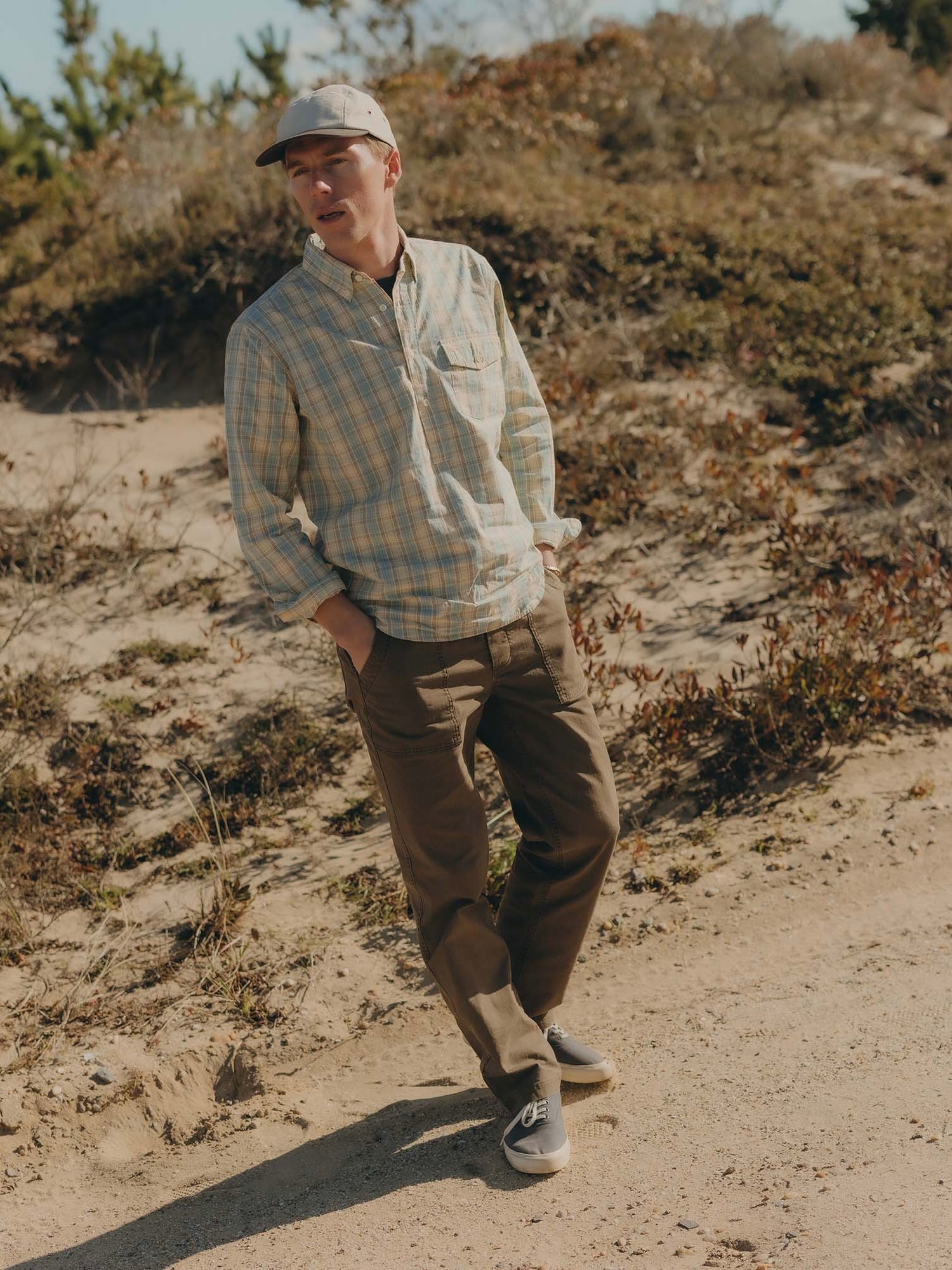 Blue Sky Plaid - The Logan Pullover