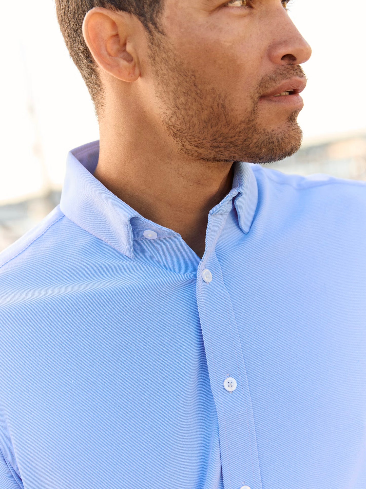 Cornflower Twill - Bateman LS Dress Shirt