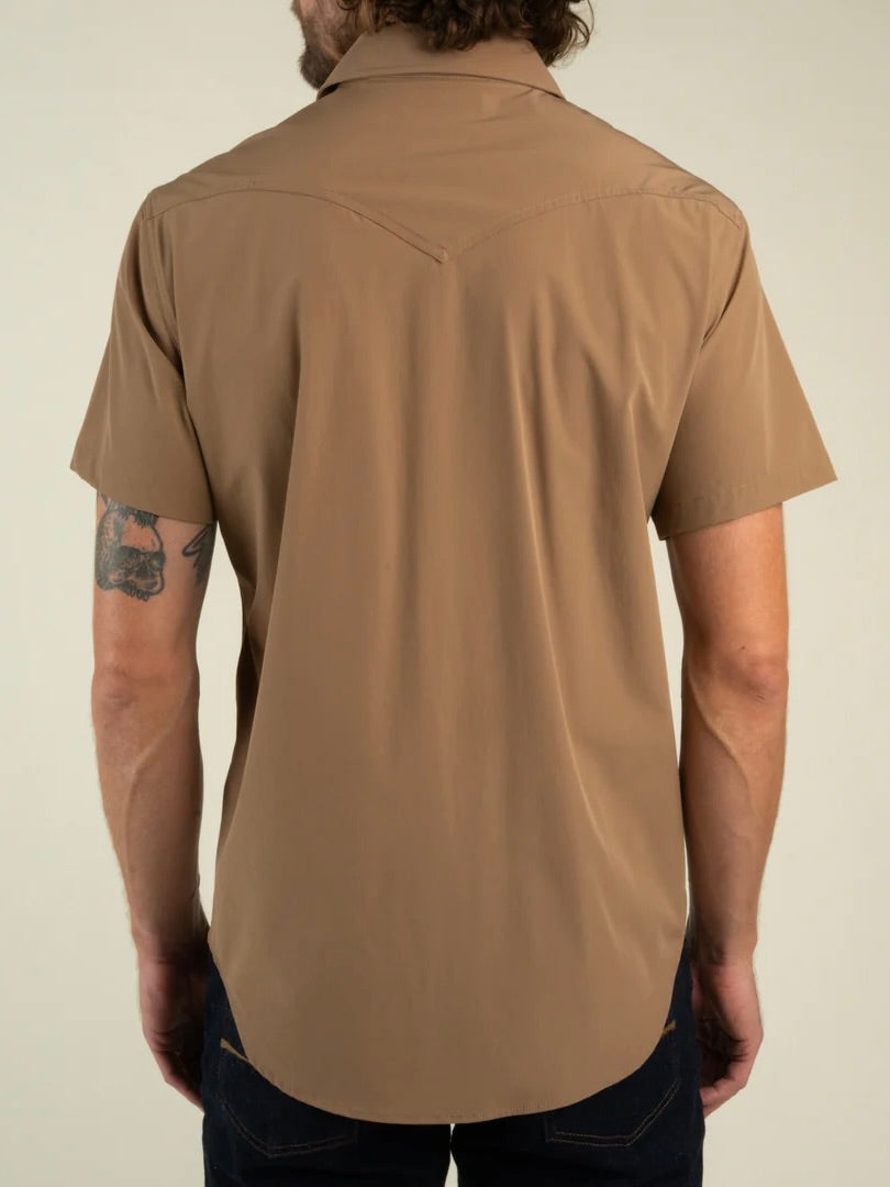 Light Brown- Confluence Tech Shirt Short Sleeve