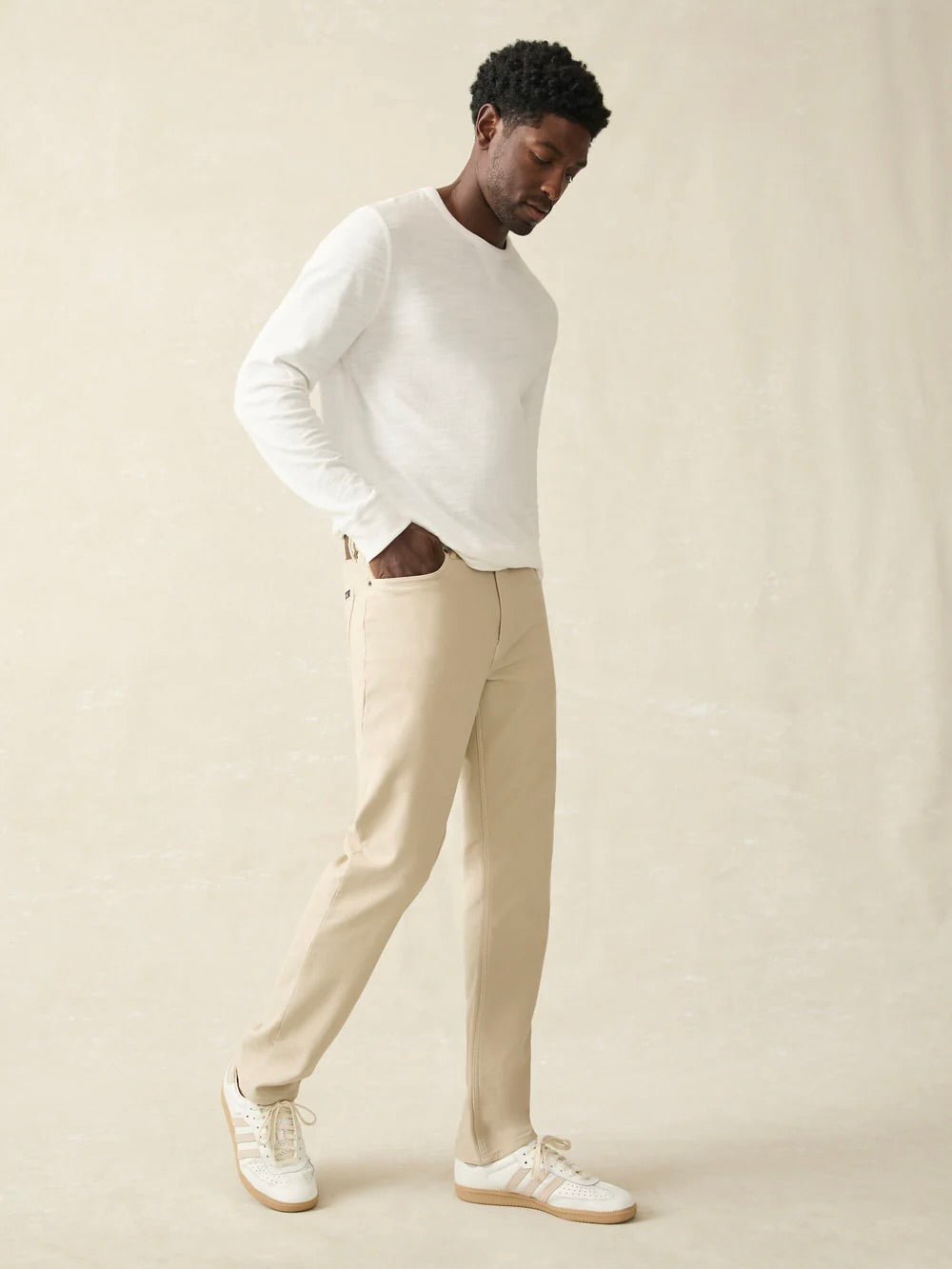 Stone - Stretch Terry 5 Pocket