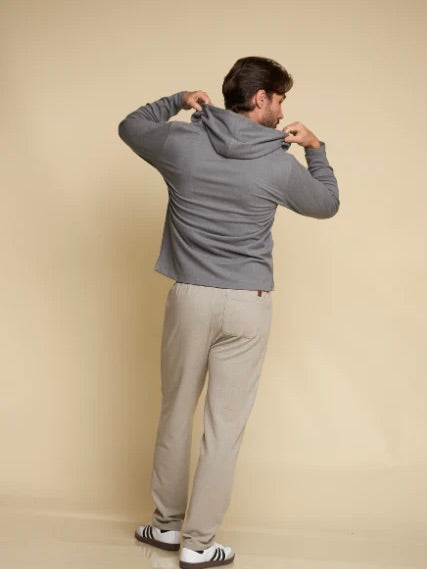 Smoke - Northend Henley Hoodie