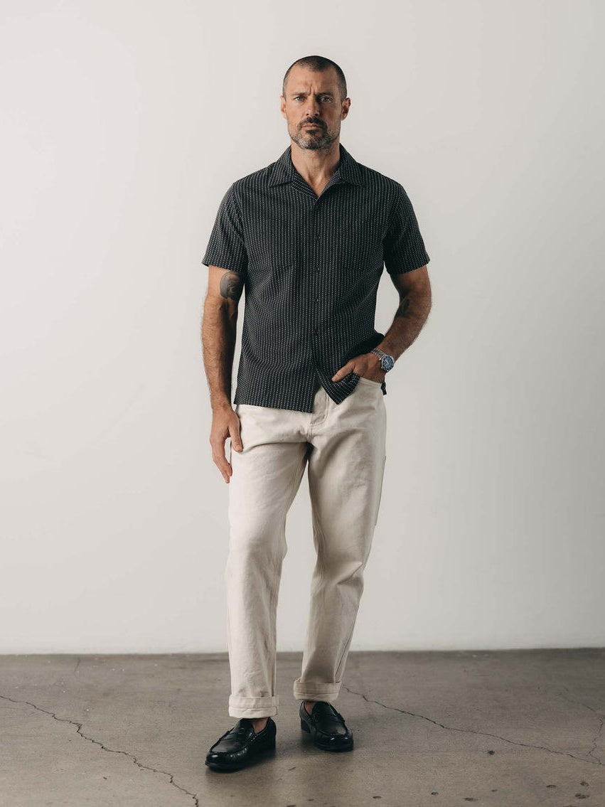 Pickstitch Stripe Dobby - The Conrad Shirt