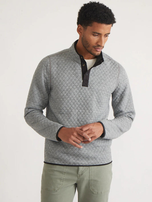 Charcoal/Mid Heather Grey - Corbet Reversible Pullover