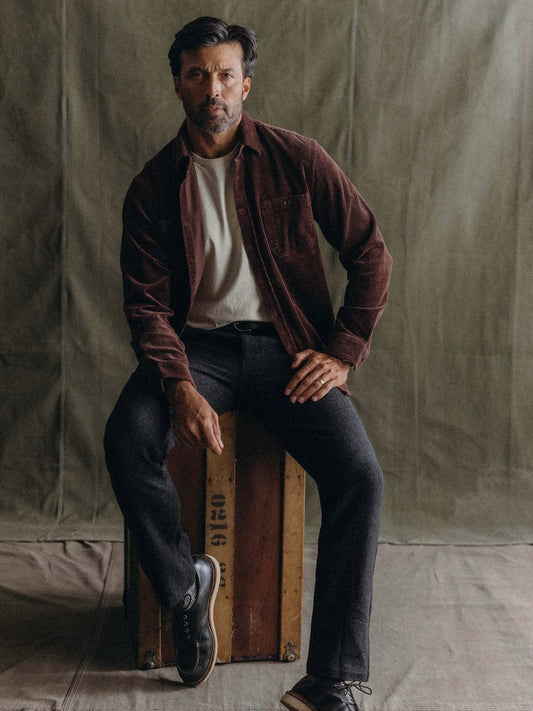 Burgundy Corduroy - The Utility Shirt