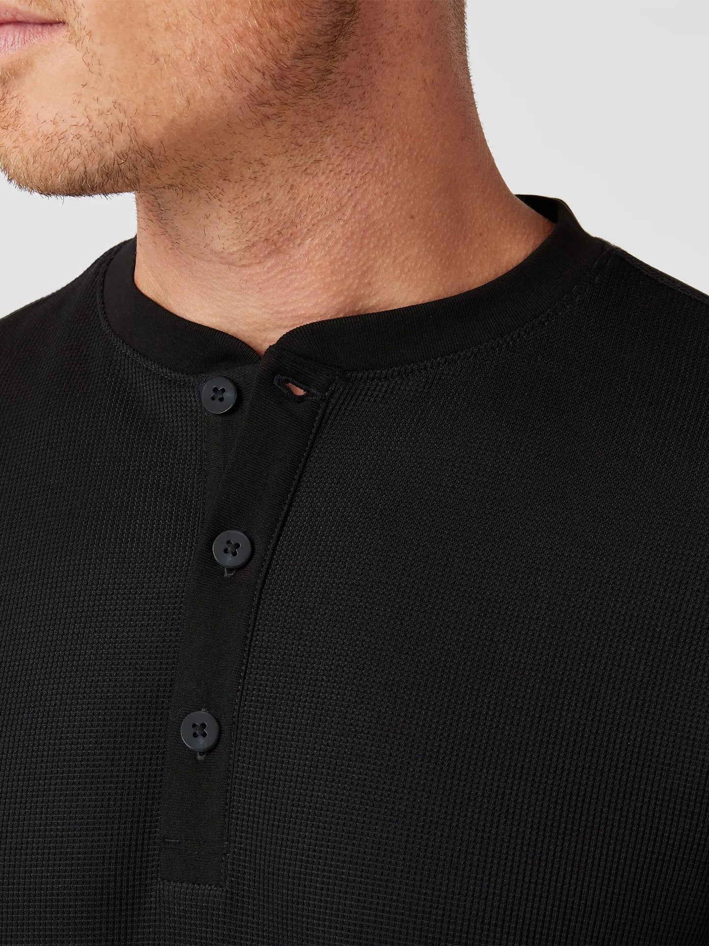 Black Solid - Henderson LS Henley