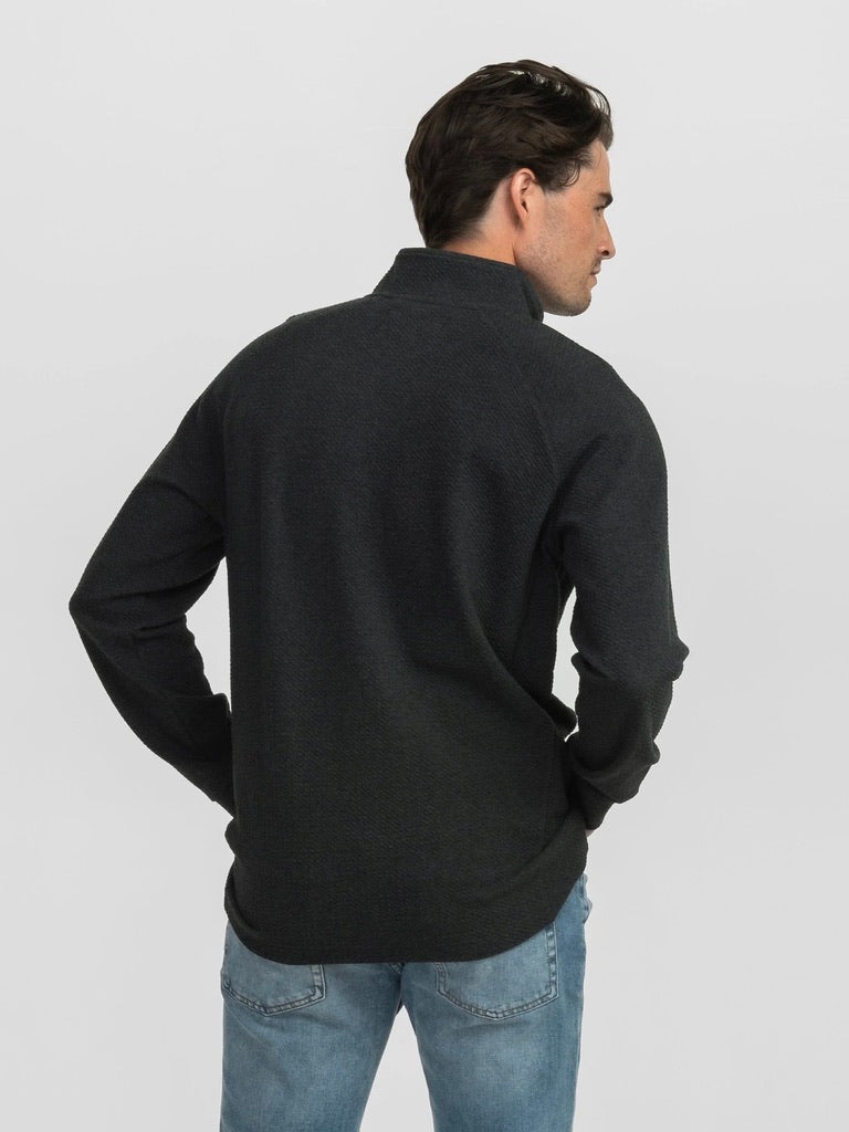 Dallas Performance Qtr Zip - Charcoal