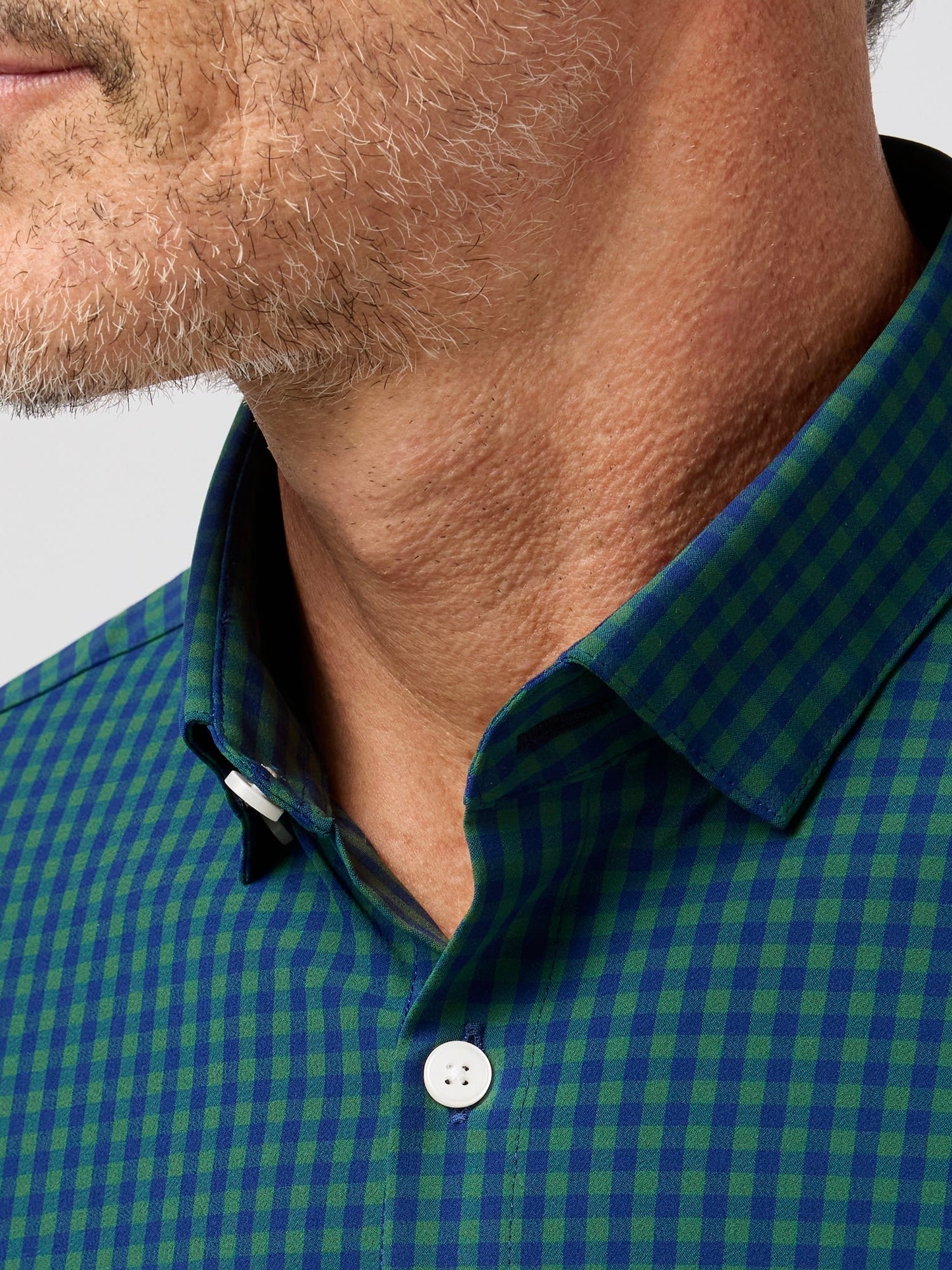 Olive Crew Gingham - Leeward LS Dress Shirt