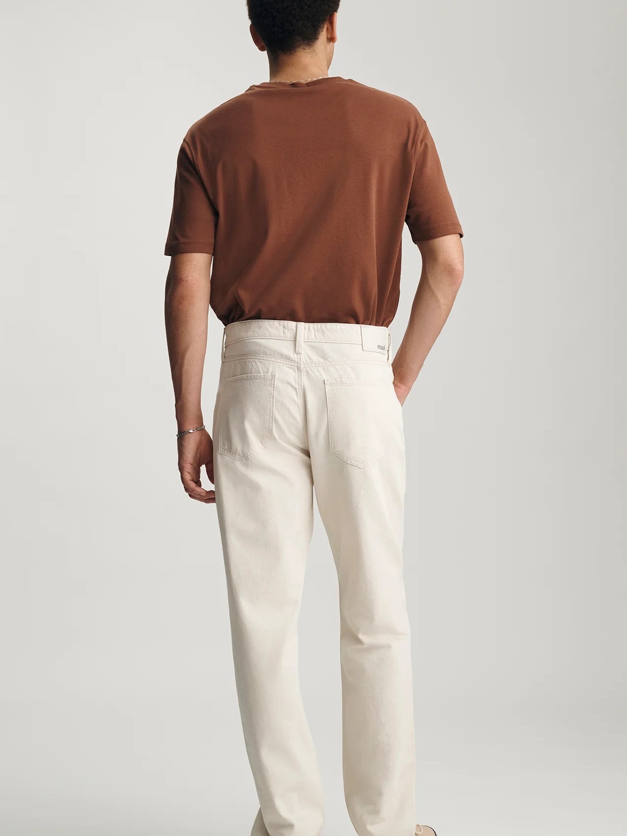 Ecru Linen Denim - Marlon Linen Denim Pant