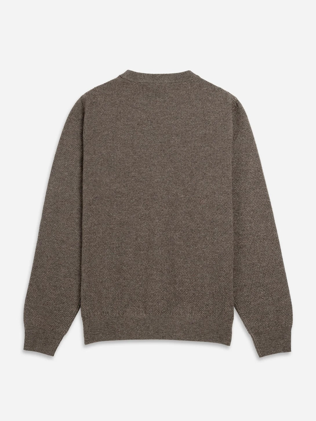 Chocolate Brown Heather - Dante Crew Jacq Sweater