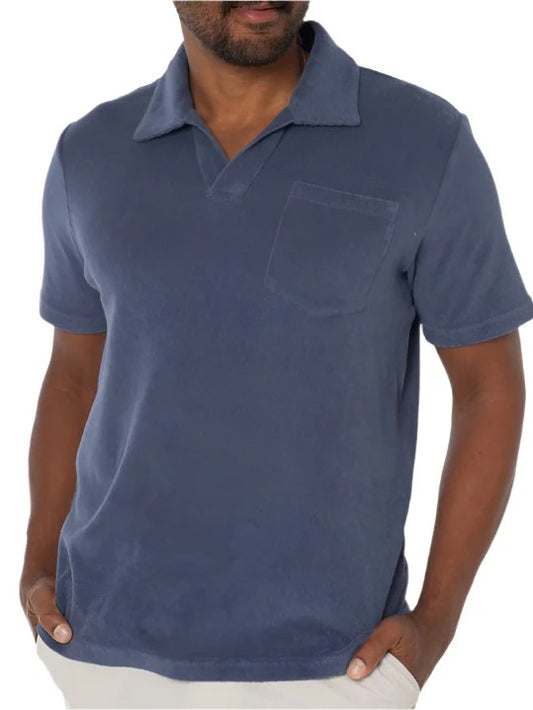 Vintage Indigo - Terry Cloth Polo