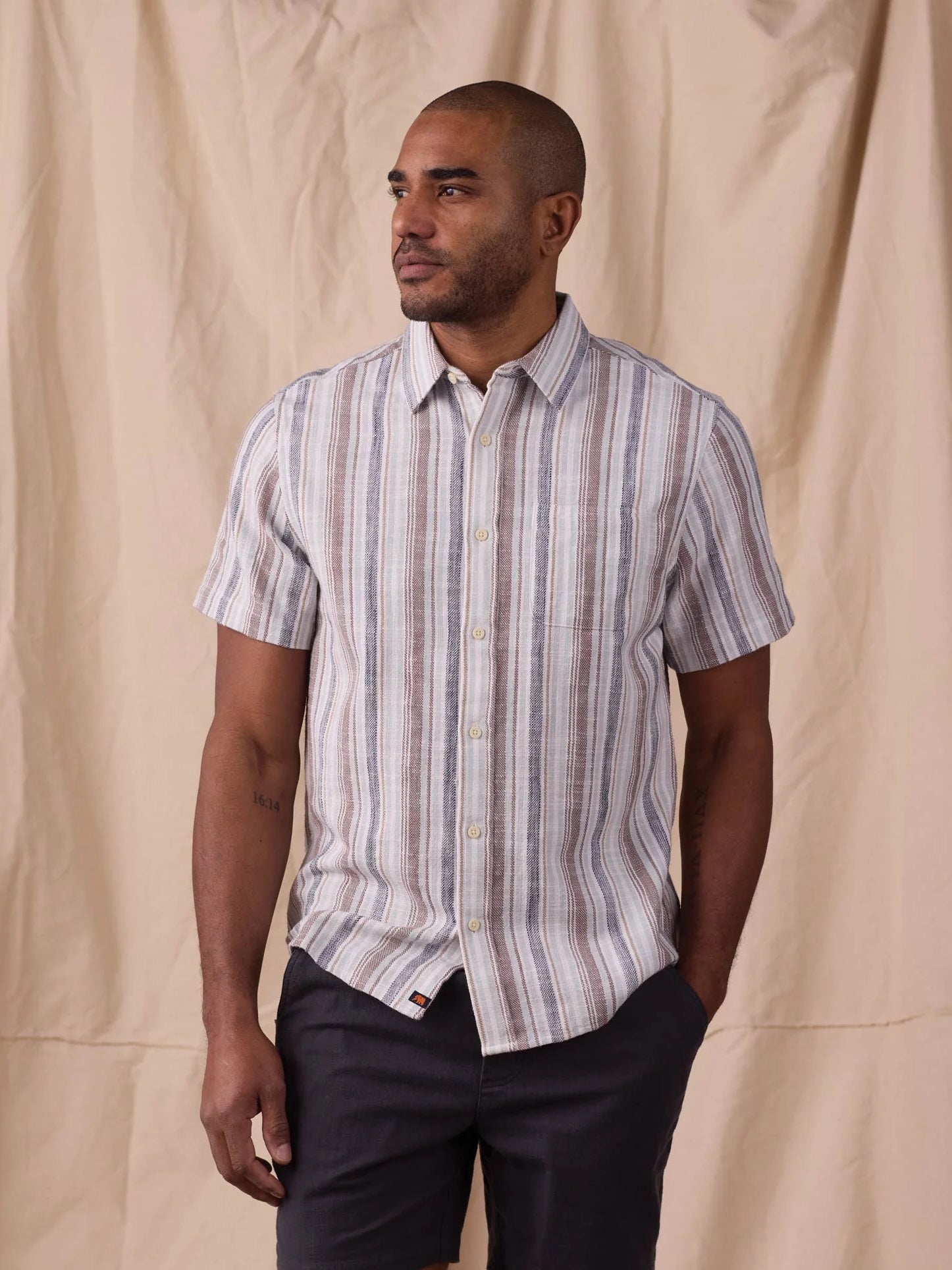 Misty Harbor Stripe - Freshwater Button Up Shirt