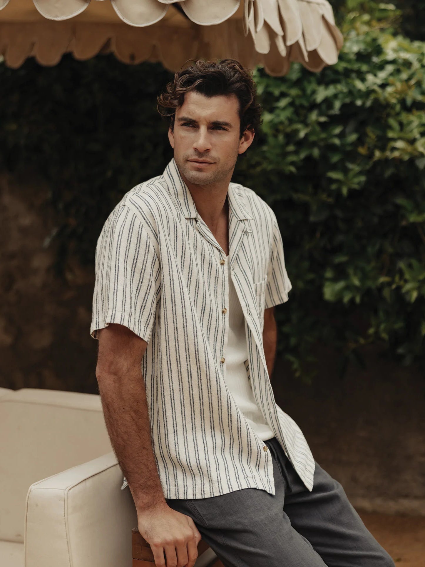 Vintage Blue Stripe - Freshwater Resort Shirt