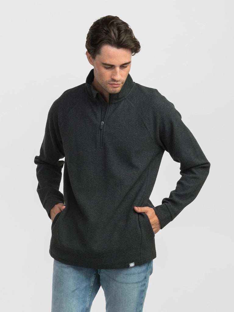 Dallas Performance Qtr Zip - Charcoal