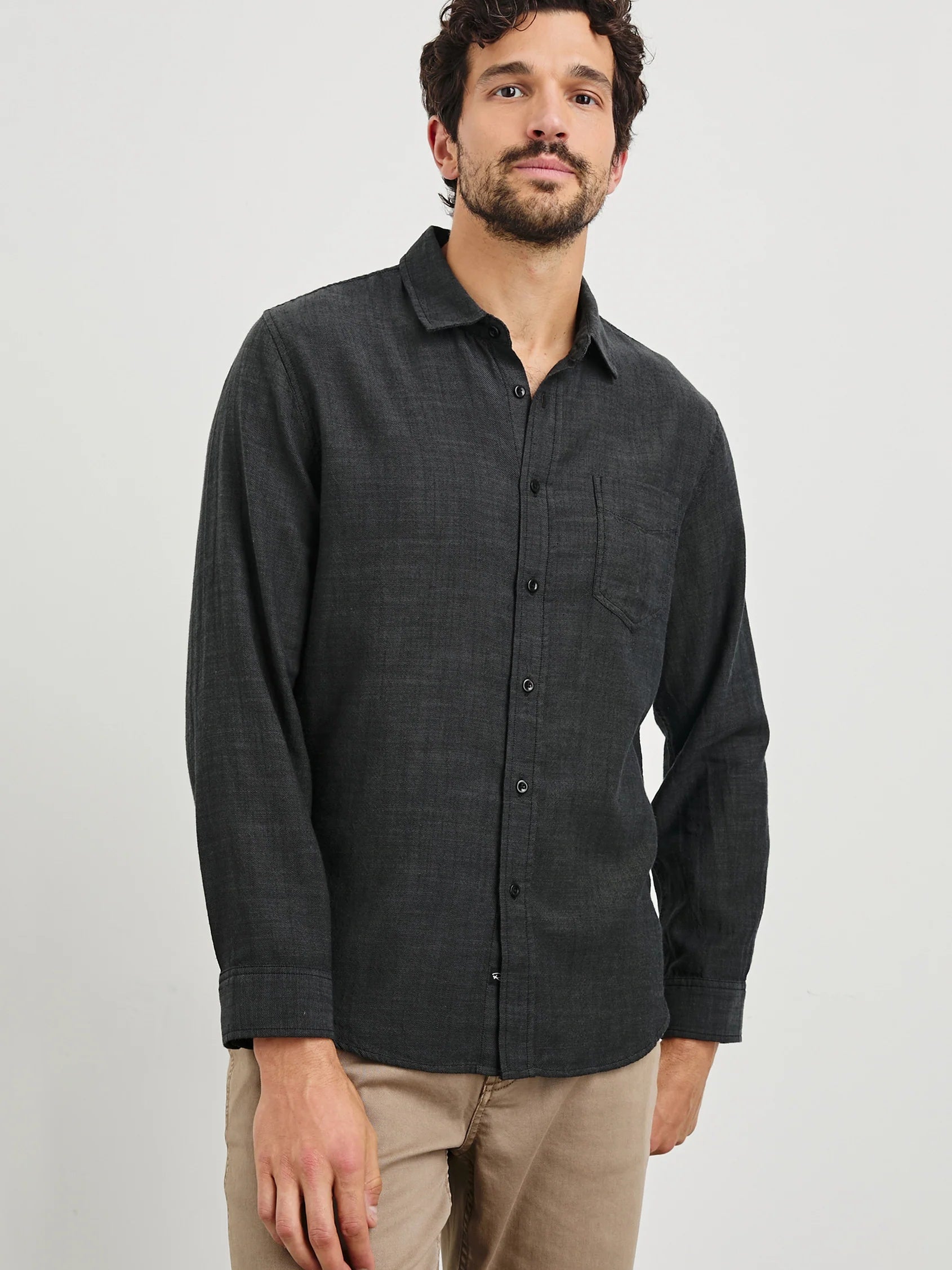 Black Chambray - Wyatt BD Shirt
