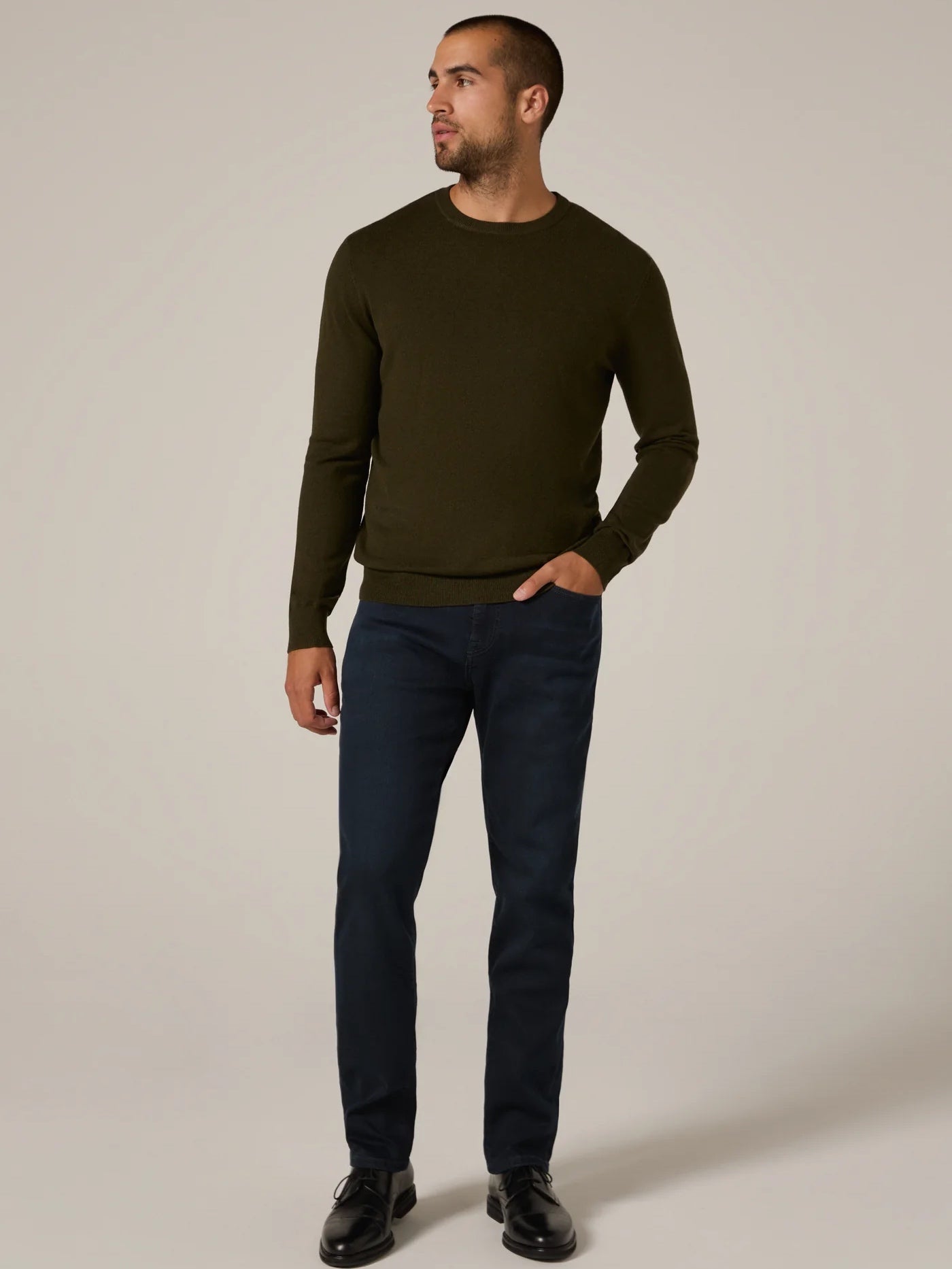 Olive - Alcott Crewneck Sweater