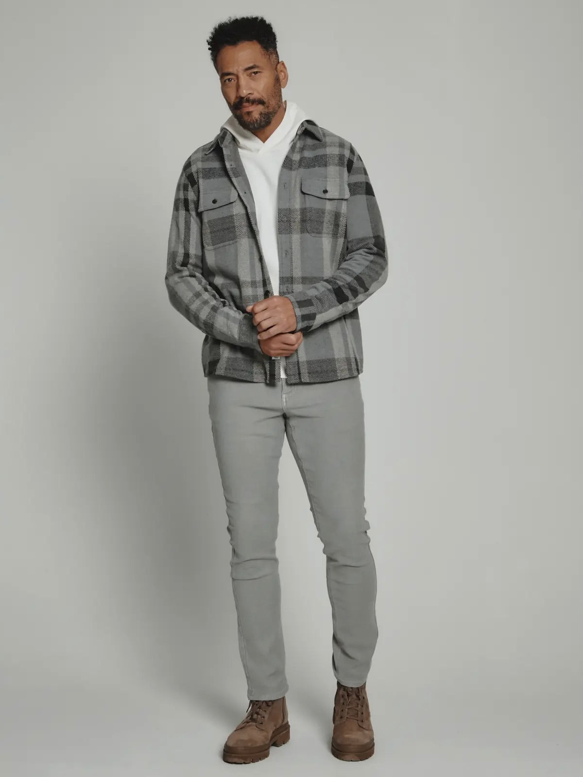 Grey/Charcoal Plaid - Generation L/S