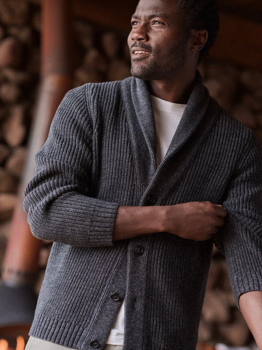 Charcoal - Inverness Sweater Cardigan