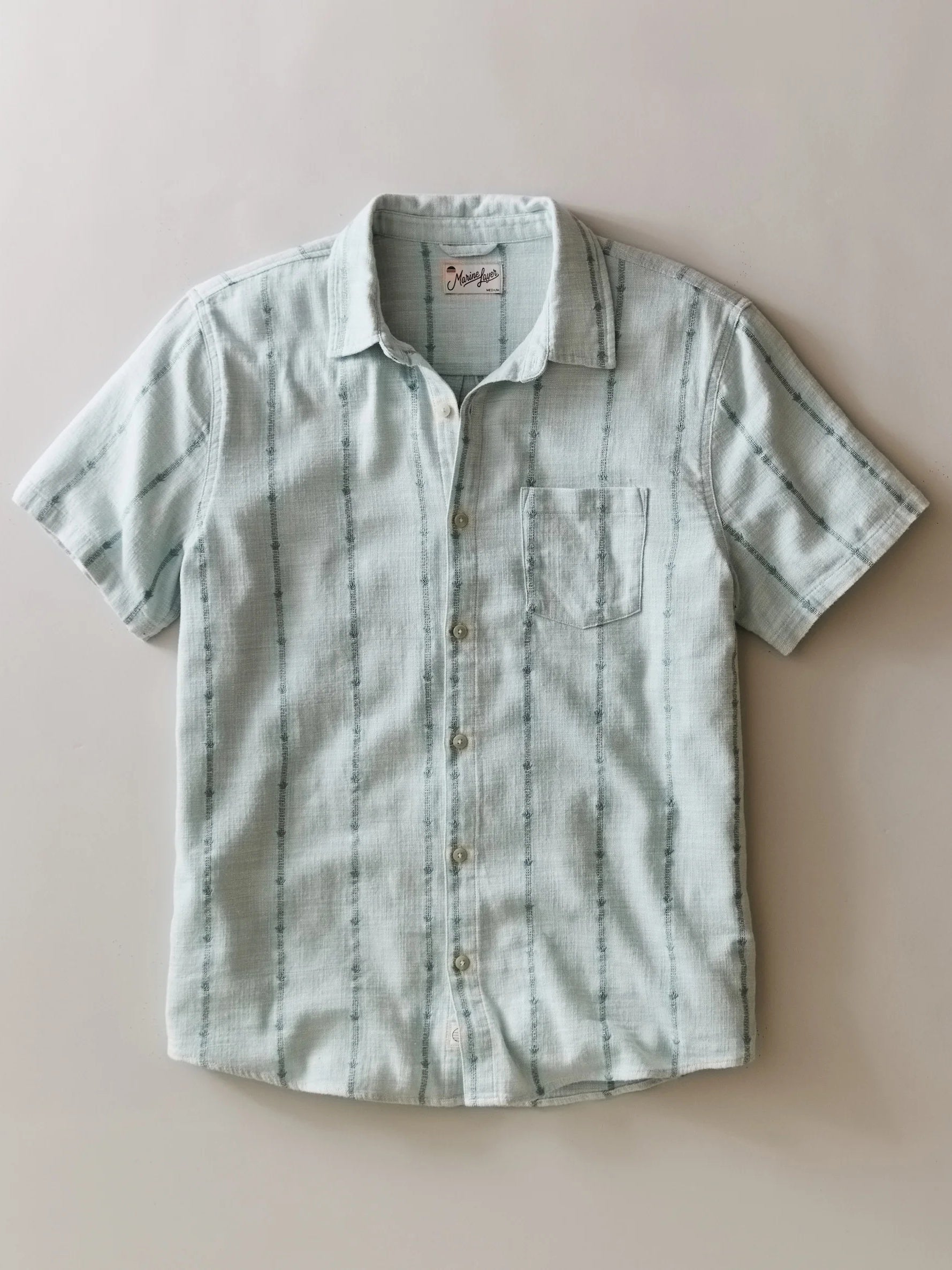 Blue Embroidery - Classic Stretch Selvage Shirt