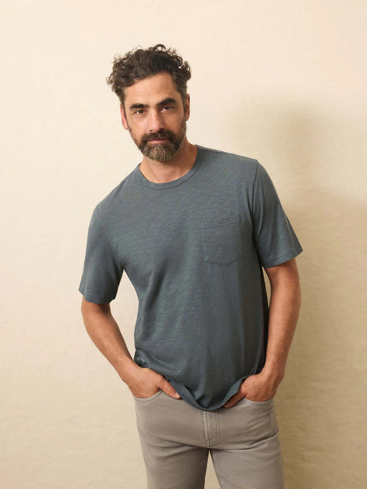 Rough Waters - Sunwashed Pocket tee