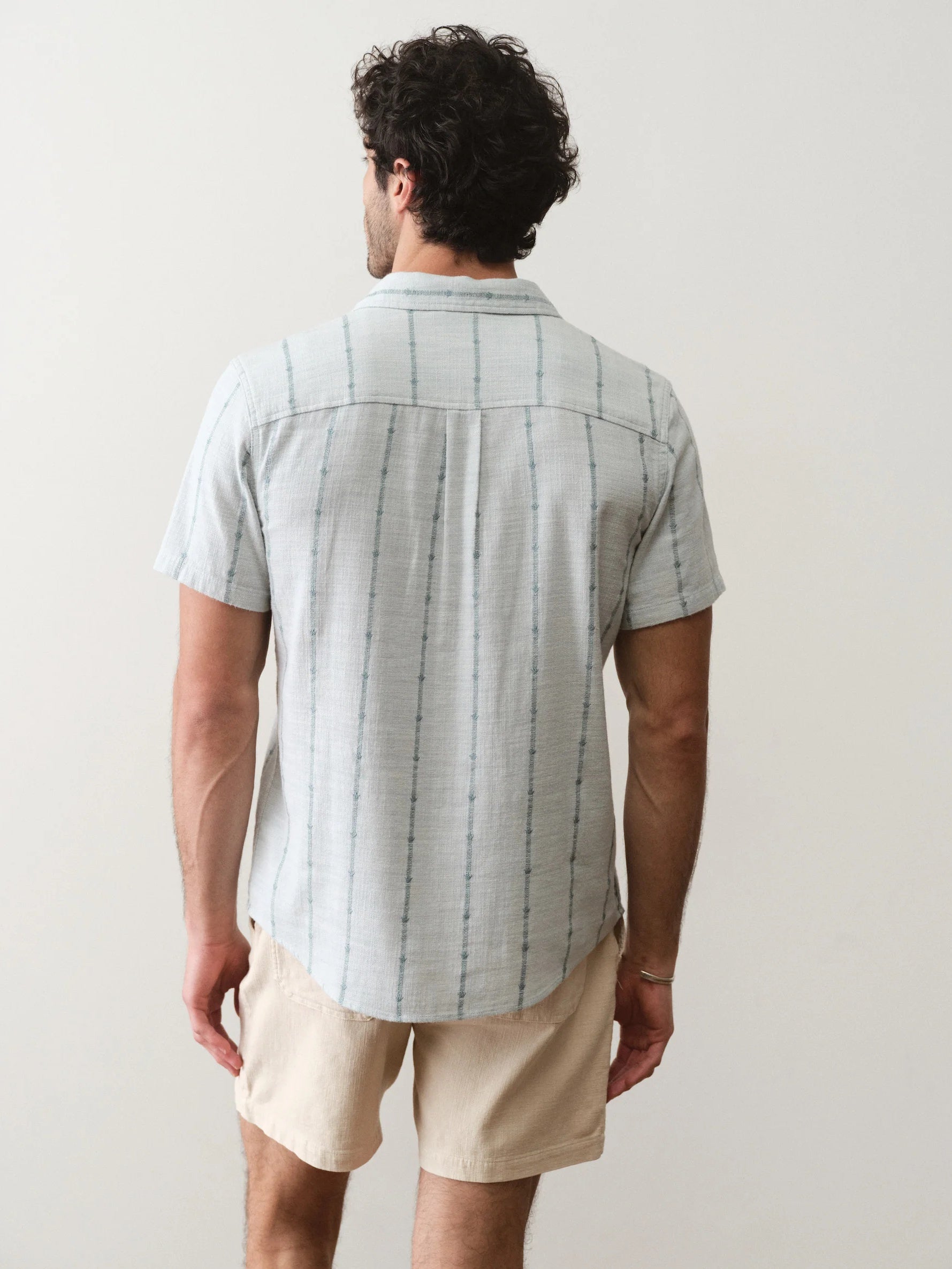 Blue Embroidery - Classic Stretch Selvage Shirt