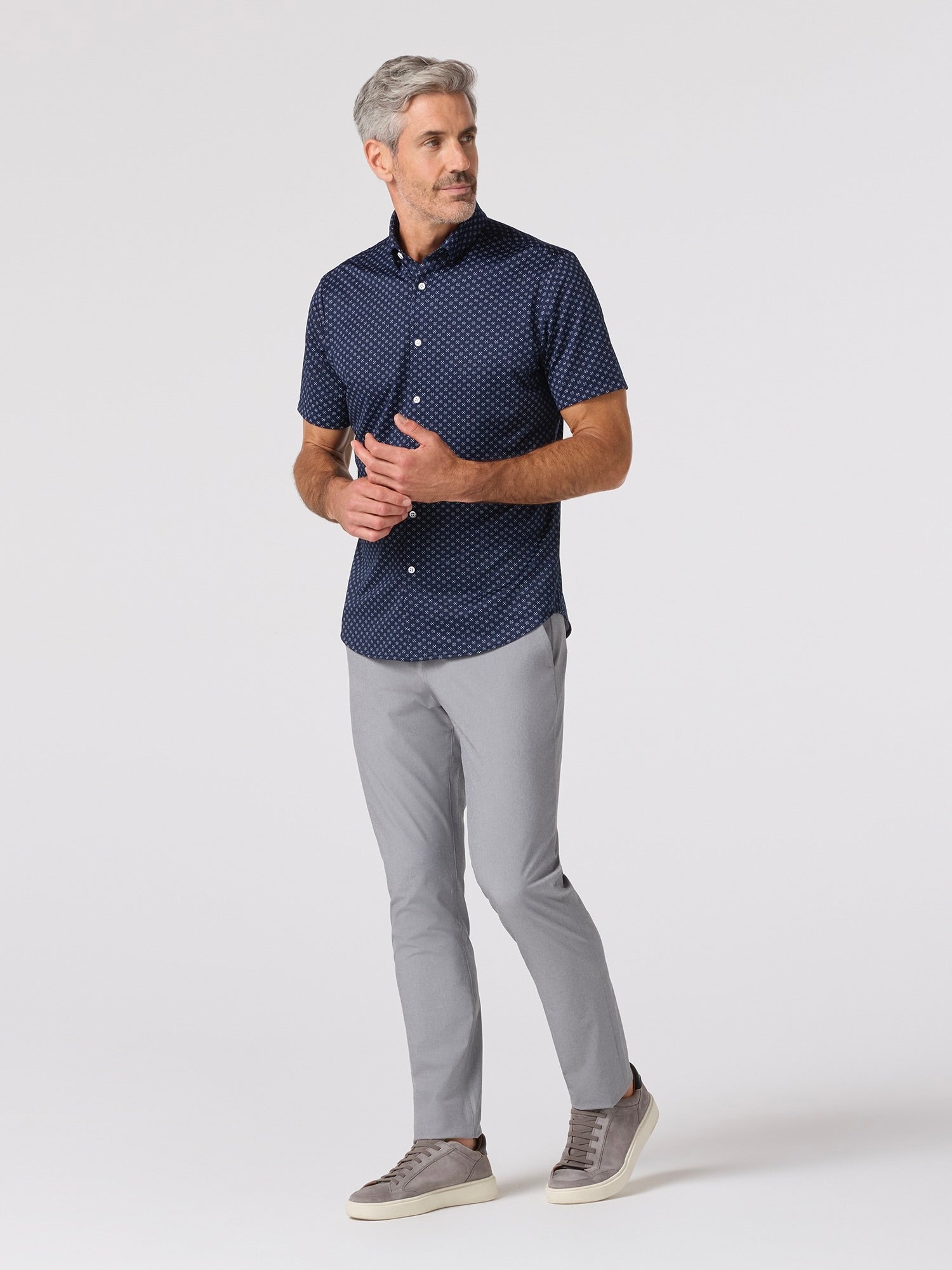 Navy Gem - Halyard SS Dress Shirt