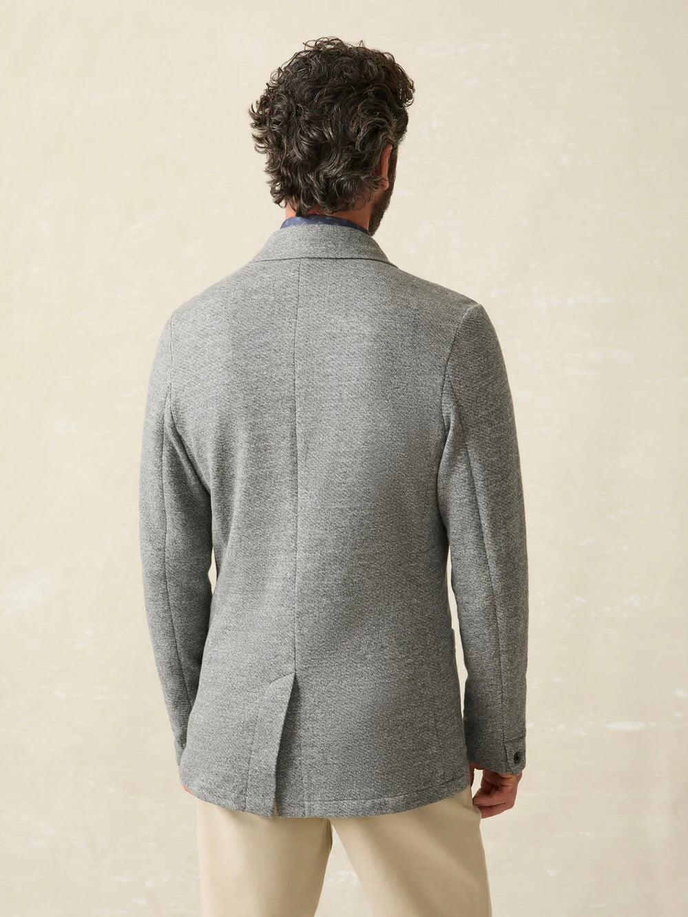 Medium Grey Melange - Inlet Knit Blazer