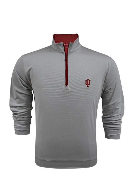 Grey/White - Indiana Performance 4 Way Stretch 1/4 Zip