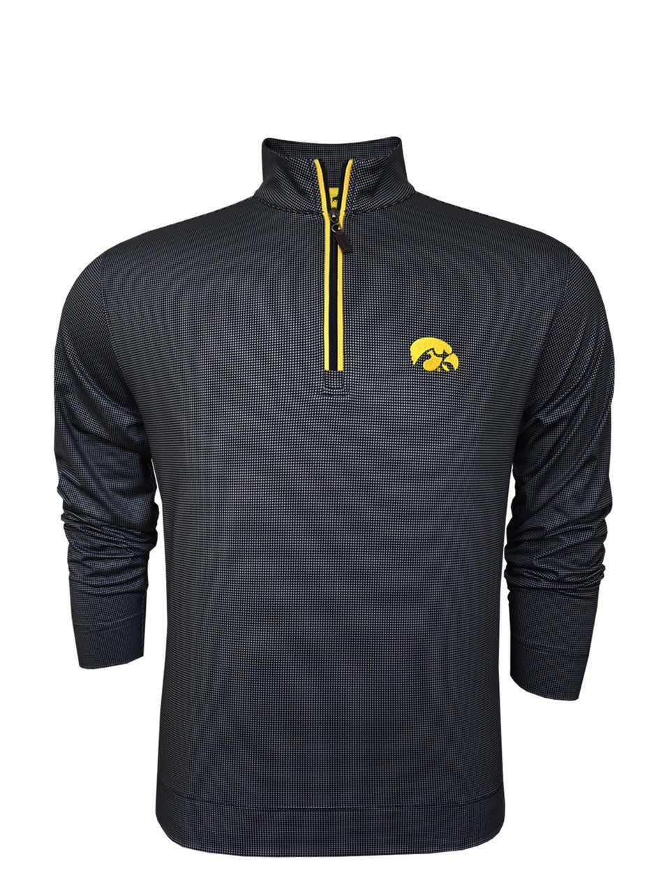 Black/Grey/Gold - Iowa 1/4 Zip Micro Fleece Pullover