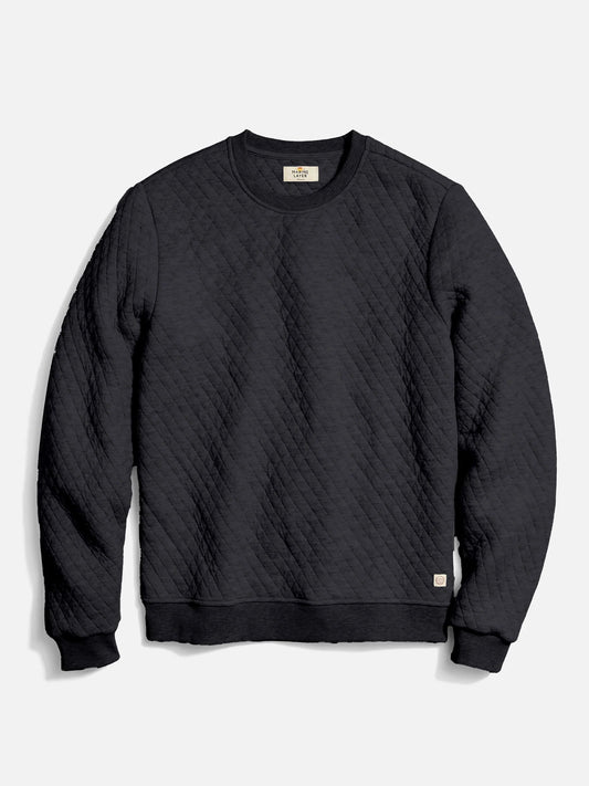 Charcoal - Men's Corbet Quilted Crewneck