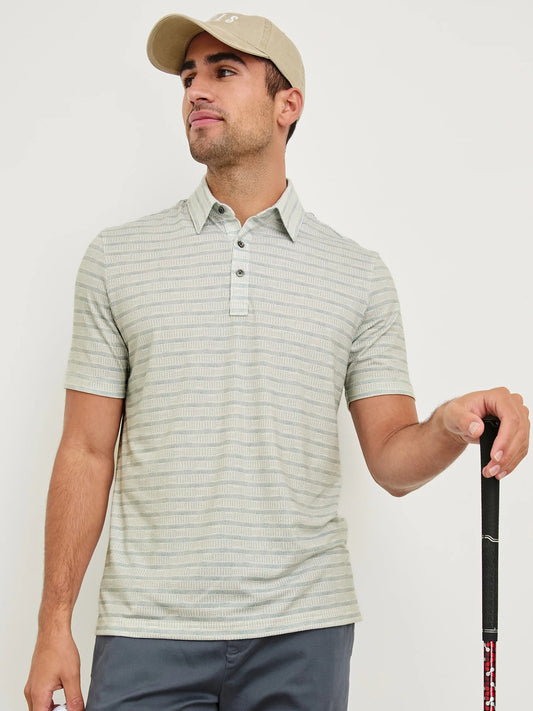 Shashiko Border - Merced Golf Polo