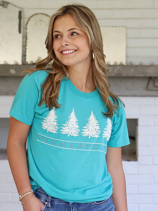 Vintage Minneapolis Tree T Shirt - Small