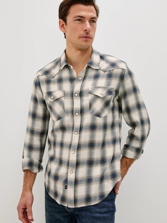 Wheat Marine Heather - Roy Shirt