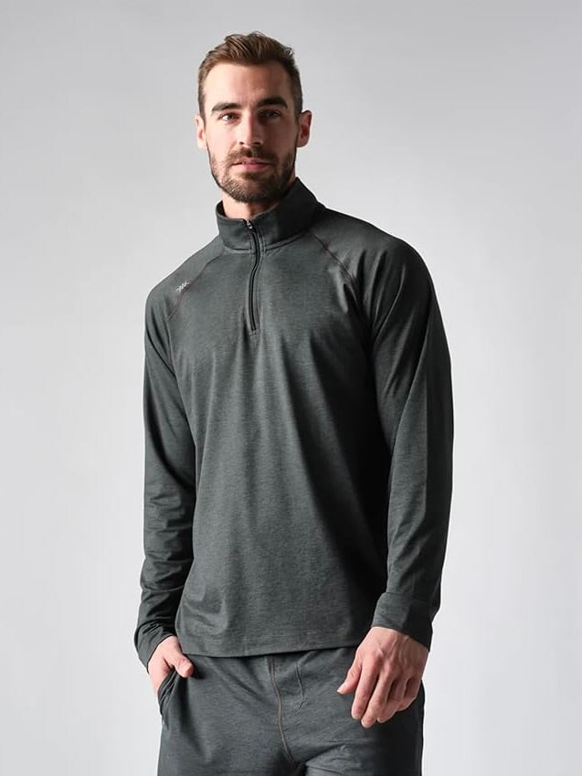 Asphalt Heather - OOO 1/4 Zip