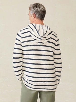 Boothbay Stripe - Whitewater Hoodie
