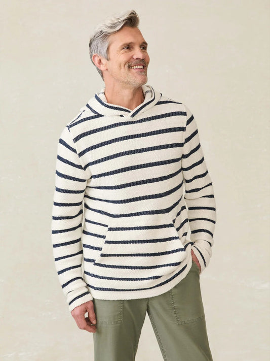 Boothbay Stripe - Whitewater Hoodie