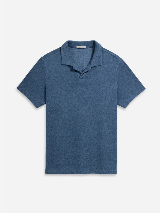 Vintage Indigo Heather - Colby Towel Polo