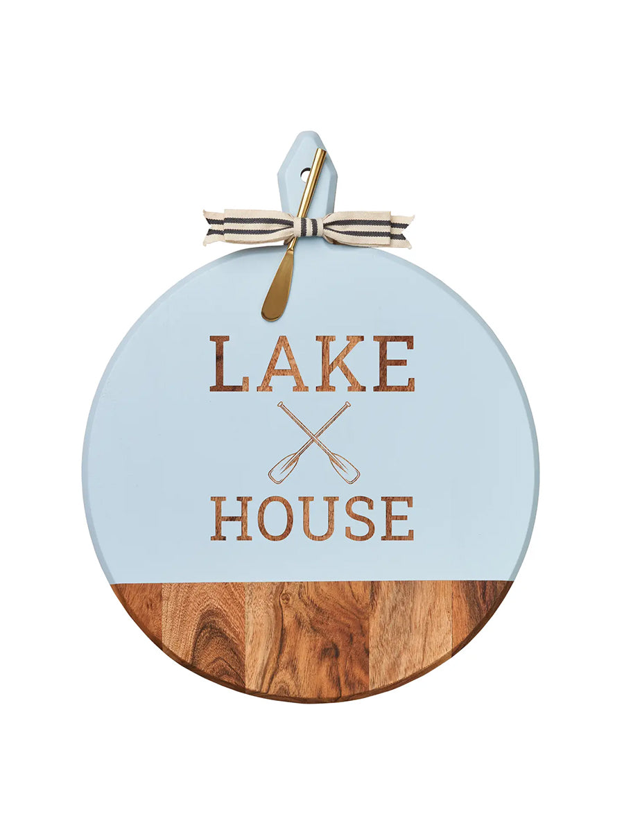 20 x 16 Heirloom Board Lake House w/ Oars