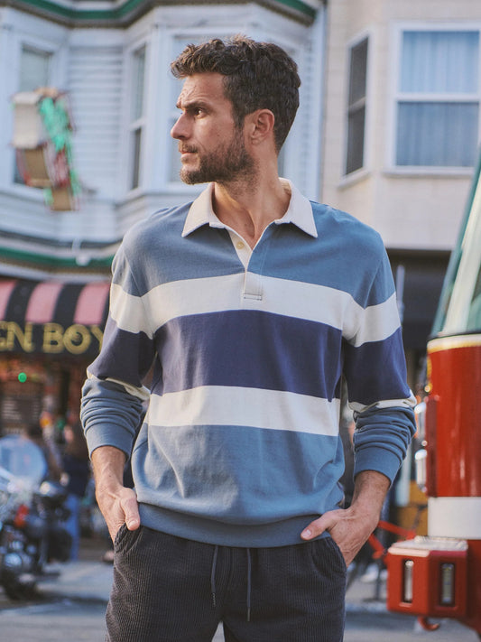 Stormy Weather Colorblock - Sueded Rugby Polo
