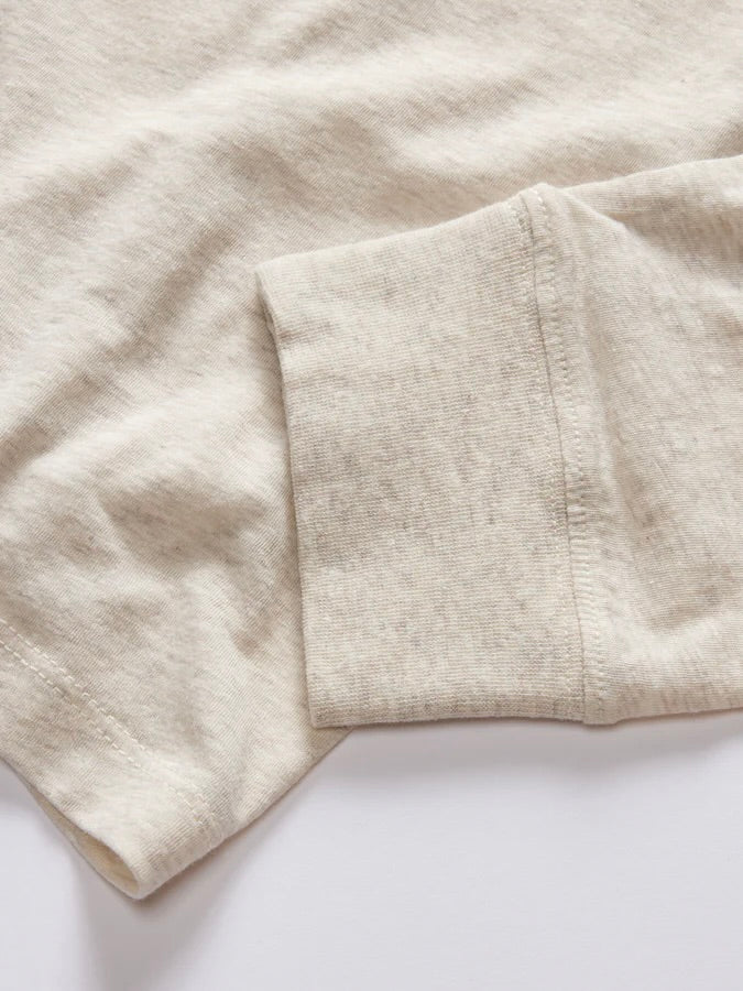 Heather Oat - The Cotton Hemp Long Sleeve Tee