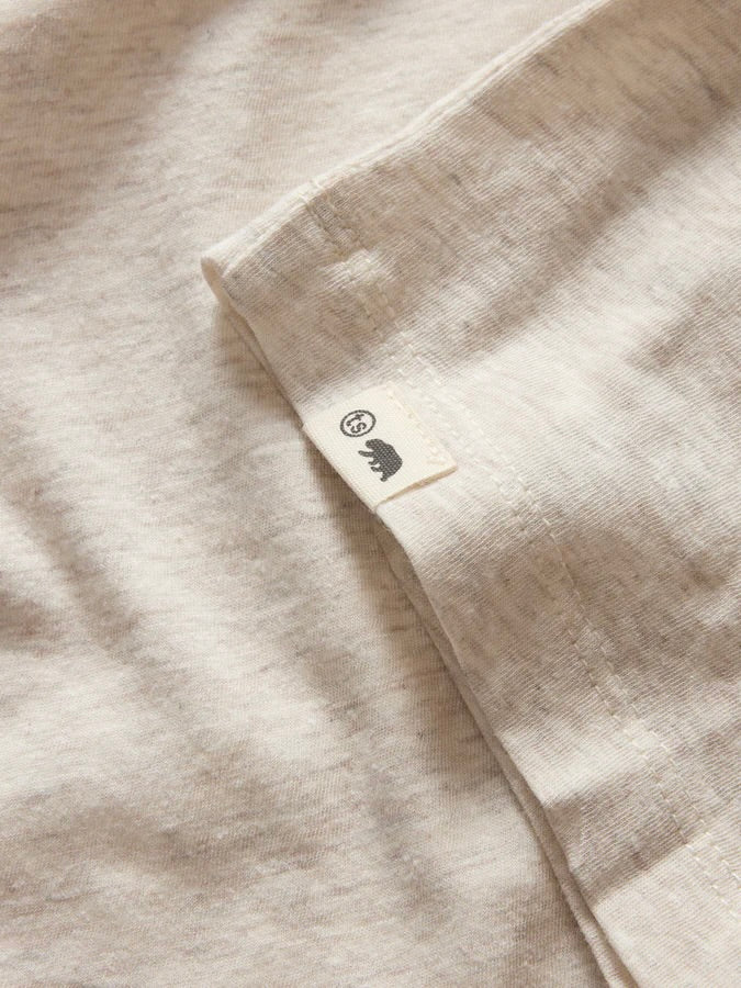 Heather Oat - The Cotton Hemp Long Sleeve Tee