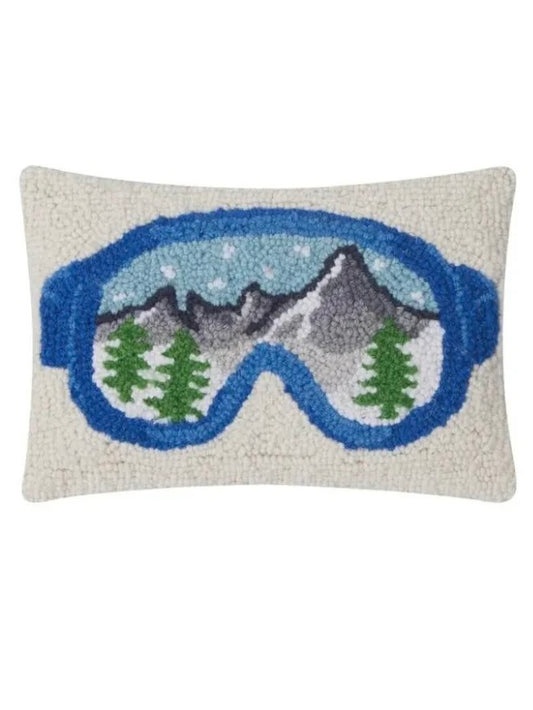 8 x 12 Holiday Pillow - Ski Goggles