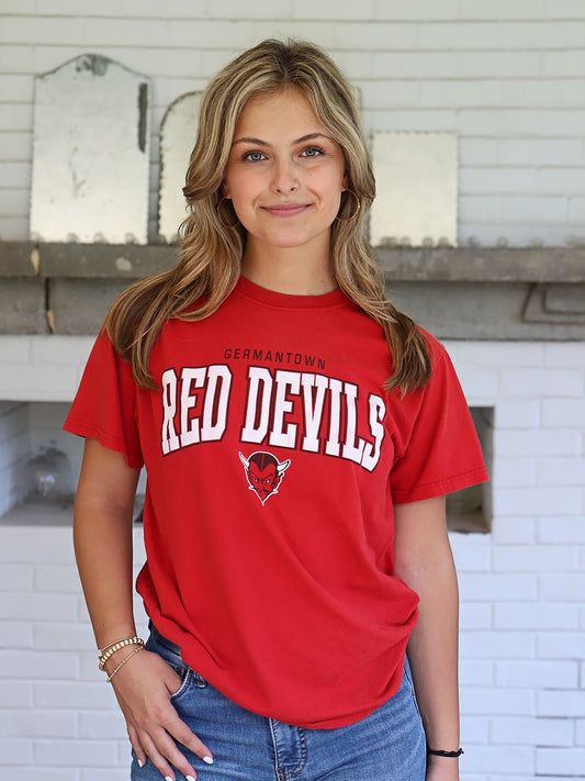 Vintage Germantown Red Devils T - Small