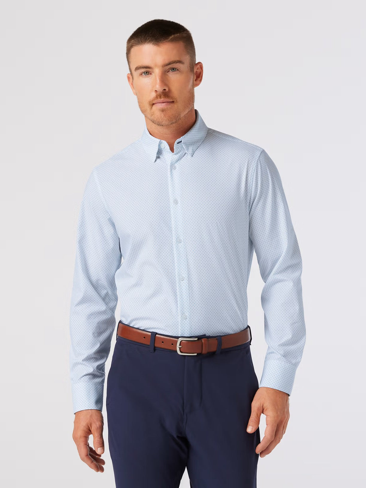 White Double Diamond - Leeward LS Dress Shirt