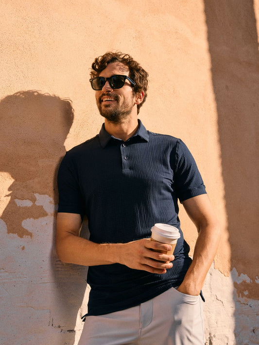 Navy Solid - Copa SS Polo