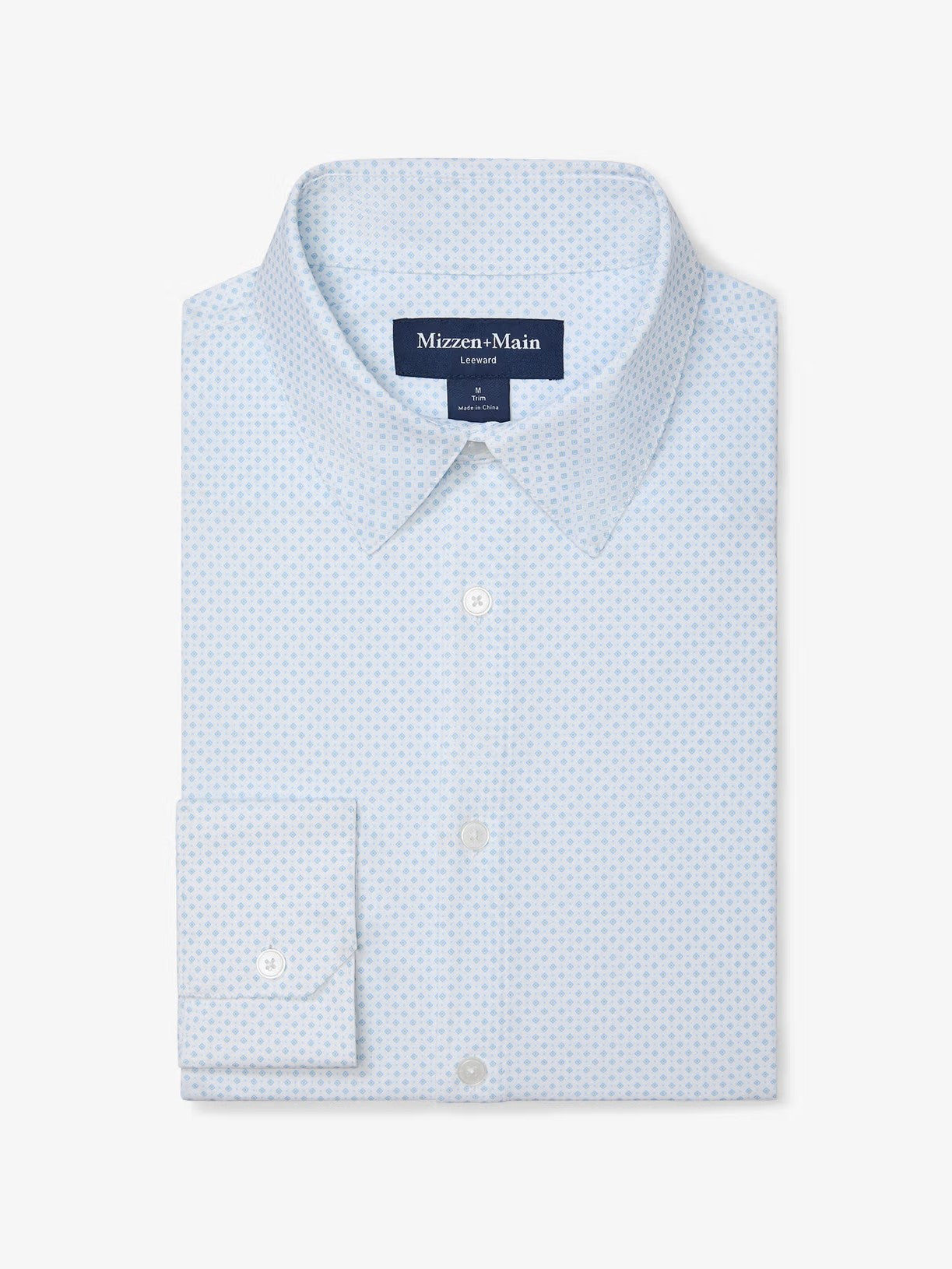 White Double Diamond - Leeward LS Dress Shirt