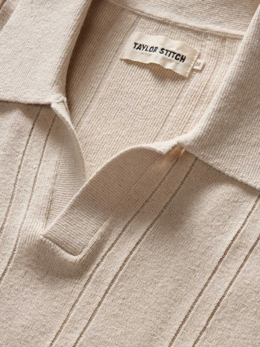Heather Oat Rib - Valencia Sweater Polo