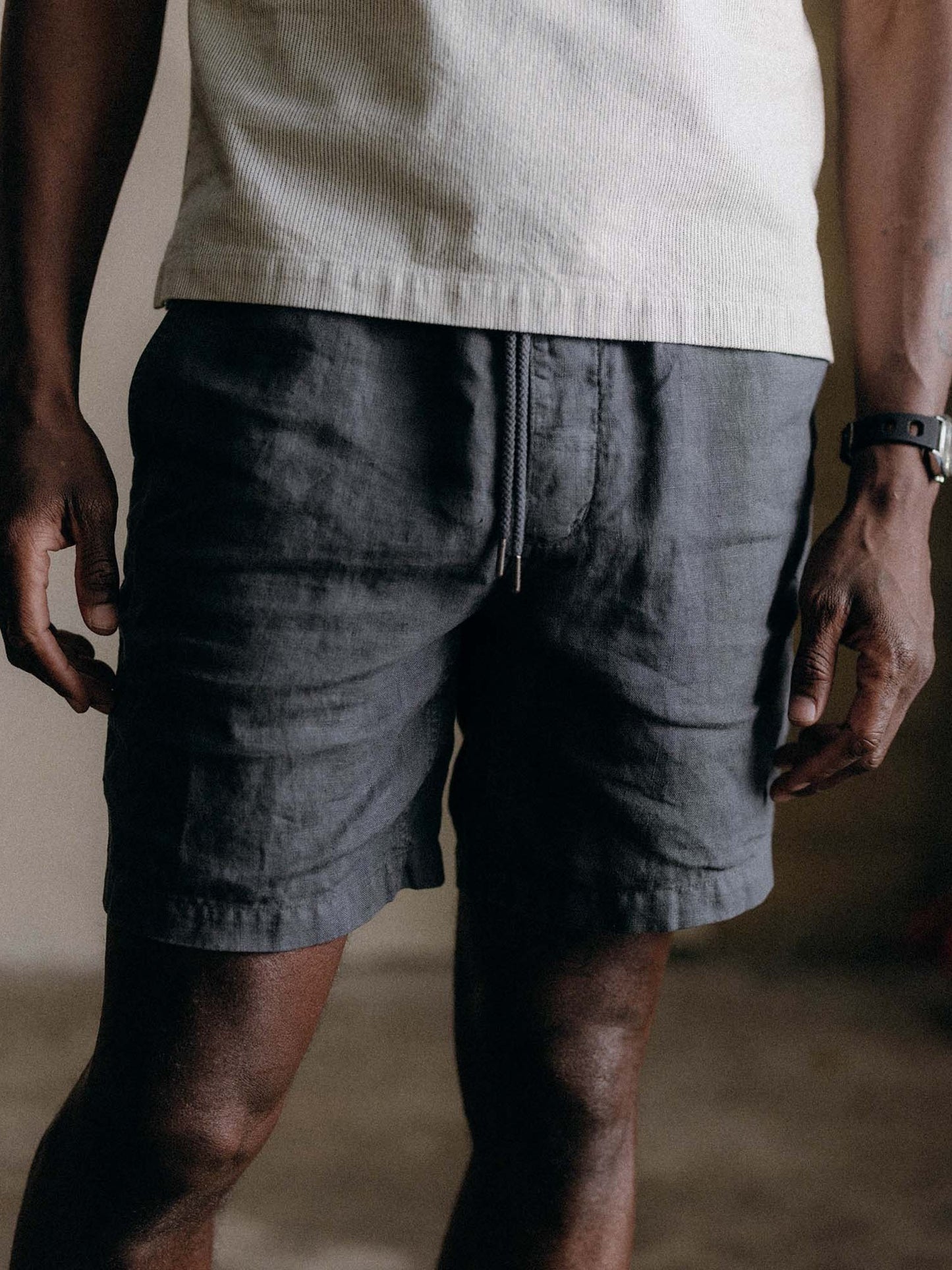 Faded Black Hemp - The Apres Short