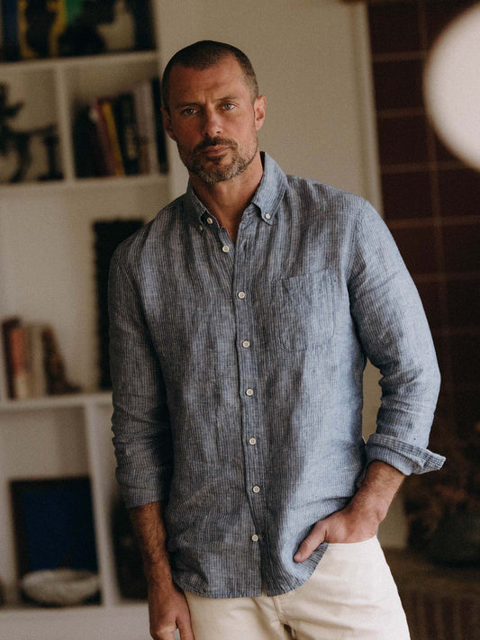 Sky Stripe Linen - The Jack