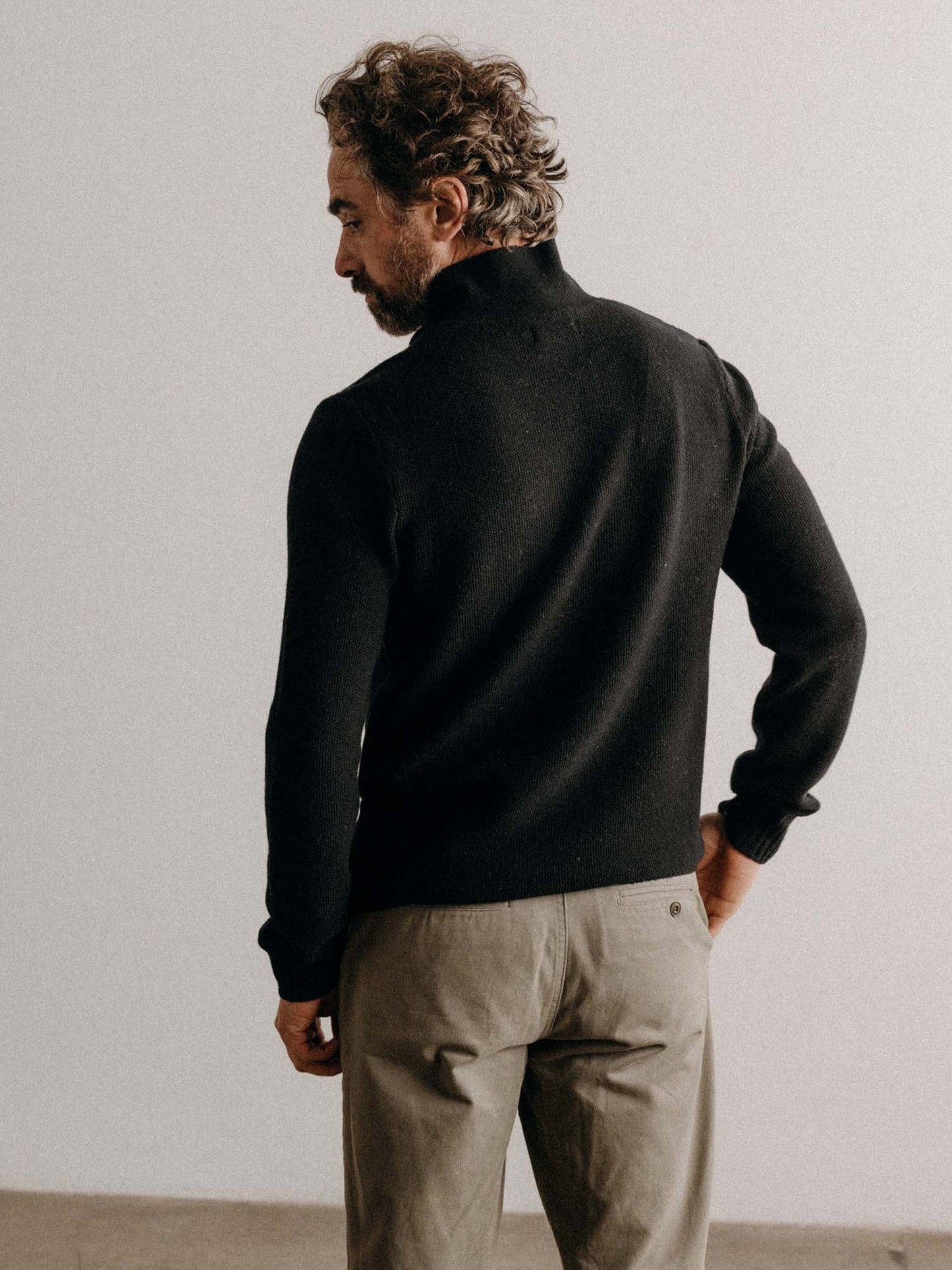 Midnight Merino - The Newton Sweater Polo