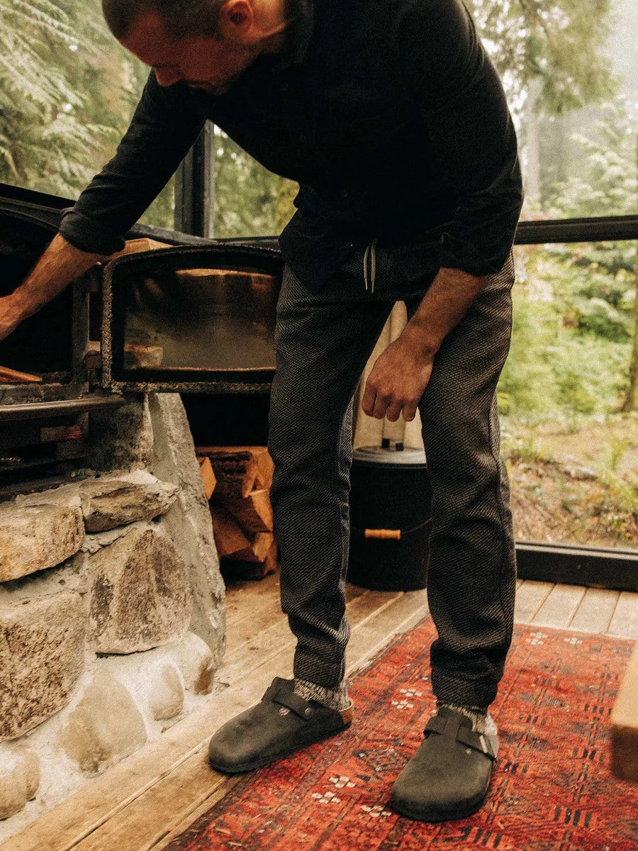 Charcoal Sashiko-Apres Pant